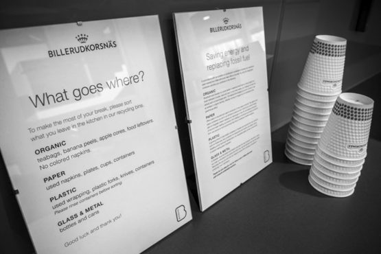 2018-04-24 Nya sopsorteringskärl på Billerudkorsnäs Huvudkontor i Solna.

Foto: Joakim Ståhl